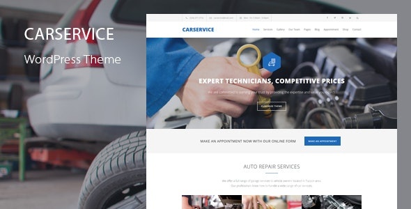 汽车服务 – 汽车修理工和汽车维修WordPress主题