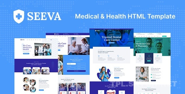 Seeva-医疗保健,私人医生,健康保健服务行业响应式HTML模板