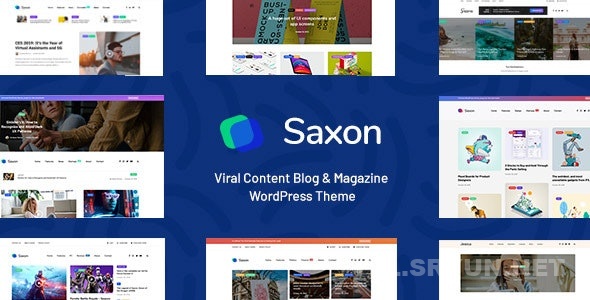 Saxon – 响应式内容博客和杂志营销WordPress主题