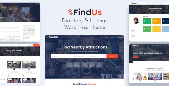 Findus-目录列表会展行业WordPress主题