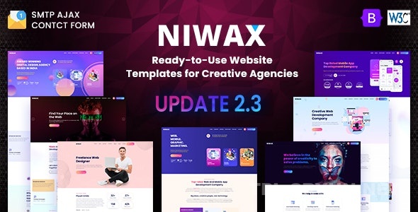 Niwax – 现代和创造性的HTML5多用途bootstrap模板