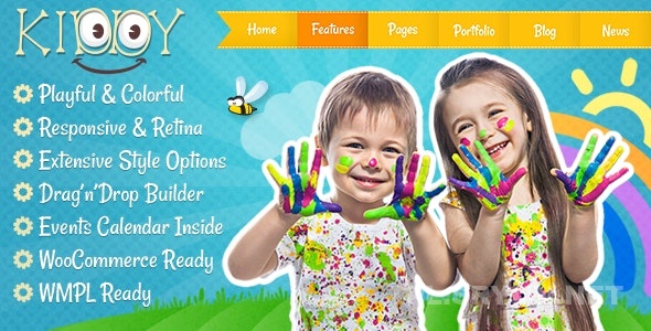 KIDDY V2.0.1 – 幼儿园，幼儿培训机构，儿童 WordPress