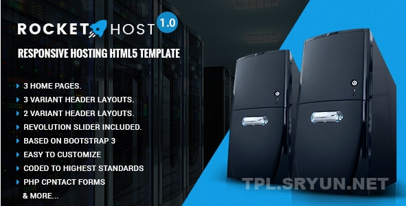ROCKET HOST V1.0 - 响应式虚拟主机HTML模板