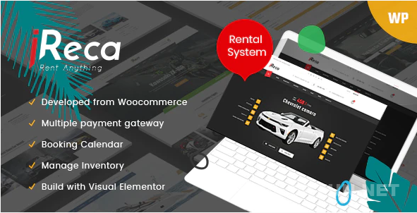 Ireca V1.4.5 – 汽车租赁船， 自行车， 车辆， 日历WordPress主题