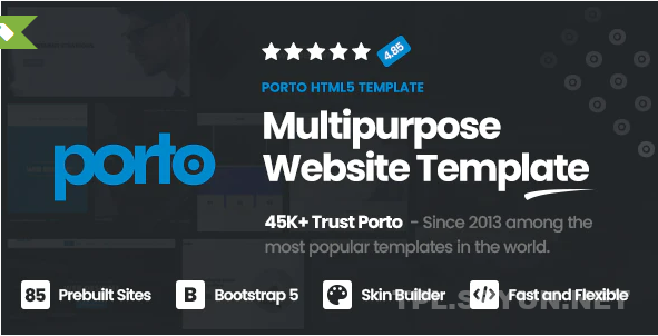 PORTO V9.7.0 – bootstrap5响应式多用途 HTML5 模板