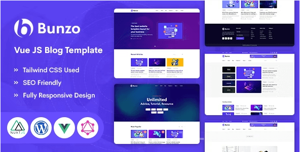 Bunzo - VUE JS 博客模板