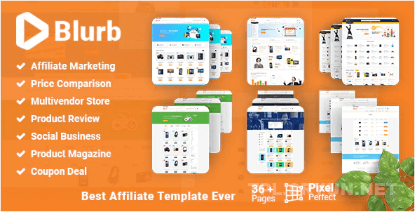 Blurb – 价格对比网站、优惠券商店联盟营销HTML模板