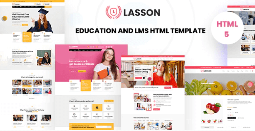 拉森 - 教育和学习管理系统 HTML 模板