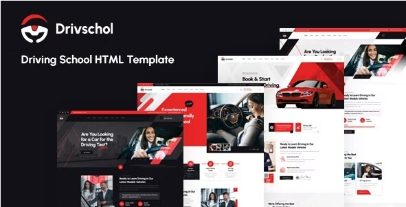 Drivschol – 驾校、汽车行业 HTML 模板