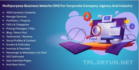 多用途商业网站 CMS For Corporate Company， Agency And Industry v4.1.0