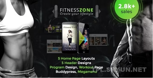 Fitness Zone v5.3 - 健身体育训练拳击瑜伽行业WordPress主题