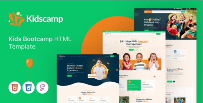 Kidscamp - 儿童训练营 HTML 模板