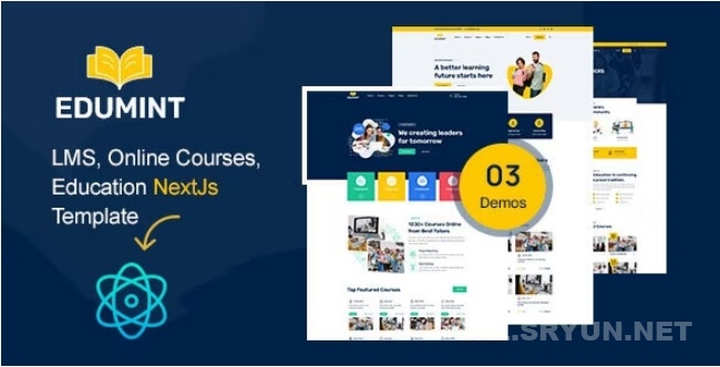 Edumint – LMS，在线课程，教育 NextJs 模板